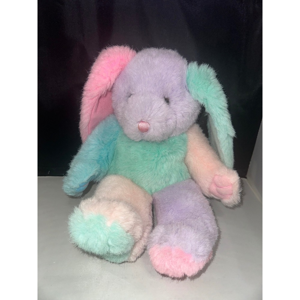 Dan Dee Collectors Choice Pastel Patchwork Bunny Rabbit Plush Easter Stuffed Toy